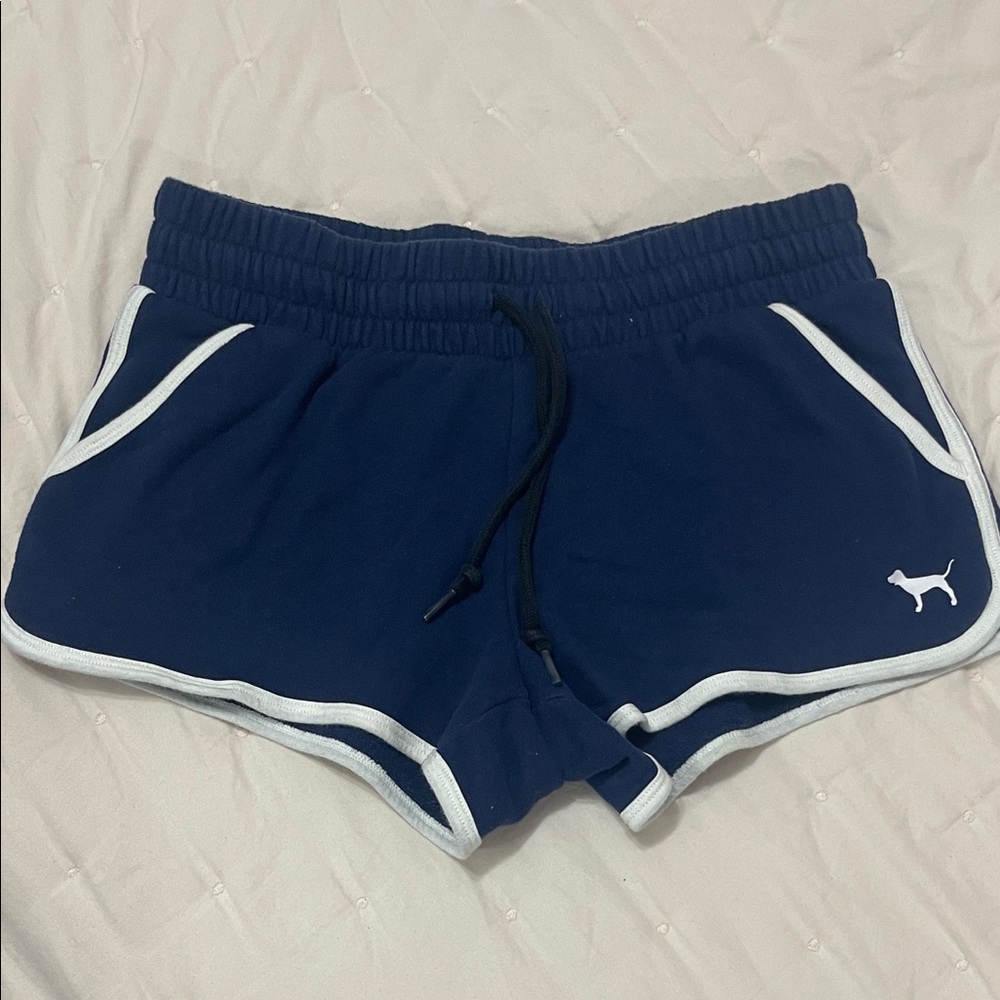 PINK Victoria's Secret Navy Blue Athletic Shorts